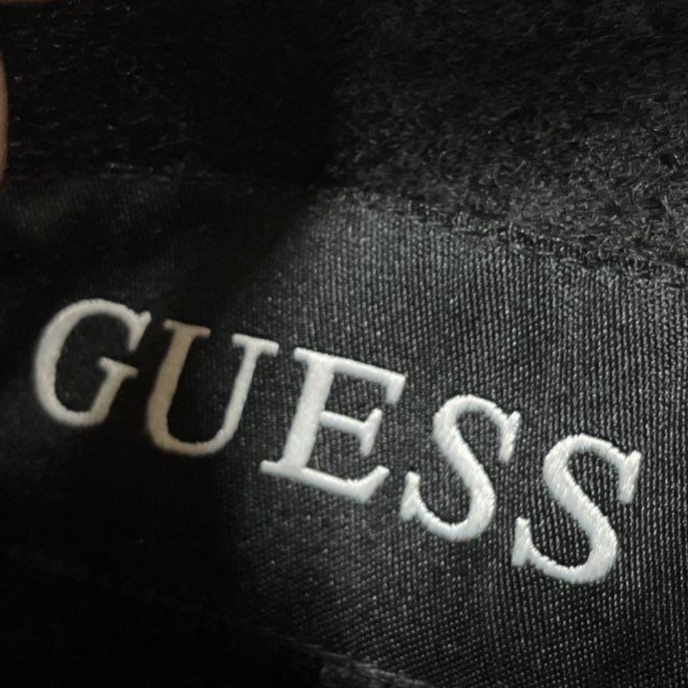 Guess Black Wool Double-Breasted Military Pea Coat - Picture 7 of 7